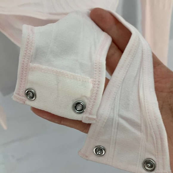 NWOT Free People Seams to me pink Long Sleeve Bodysuit - Picture 9 of 11